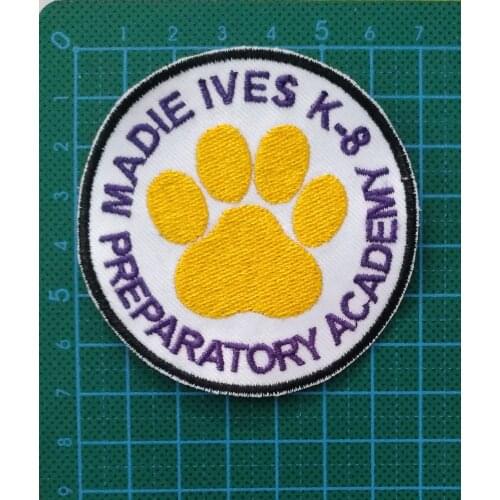 Full Color Embroidery Patches for T-shirt Iron on Stripes Appliques Clothes Stickers Clothing Badges