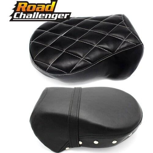 For Harley Sportster Iron XL 883 Nightster 1200 2007-2015 Motorcycle Rear Passenger Seat Cushion Pillion Leather Pad Cover