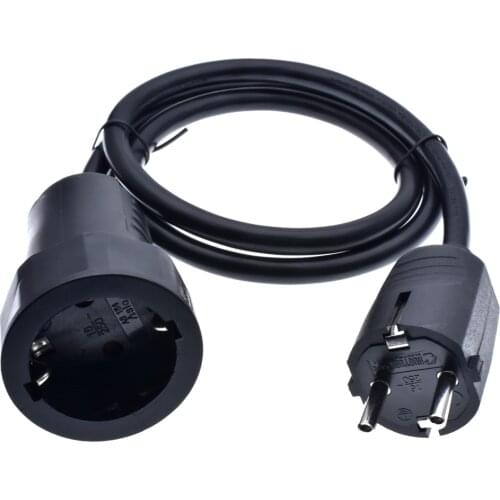 European/German standard socket and plug power line 3*1.5 MM Cable Extension cord 250V 16A