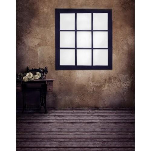 5x7ft Wooden Floor Vintage Room Flowers Photography Backdrops Photo Props Studio Background