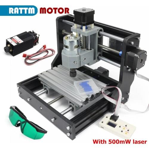 GRBL control mini CNC laser engraving machine 1610 Pro 3 Axis with Offline Controller and 1000mW / 2500mW / 5500mW laser head