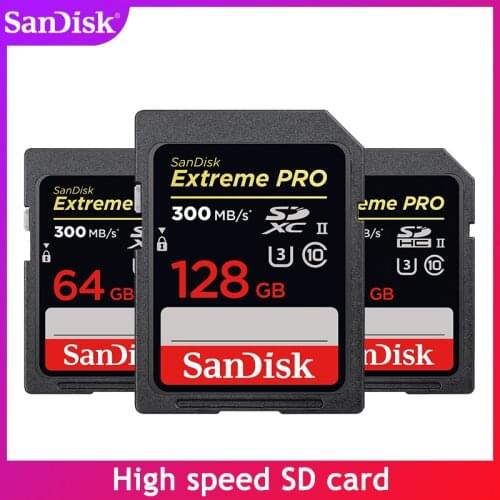SanDisk Extreme Pro/Ultra Memory Card 128 GB U3/U1 SD Card 32G 64G 256G 512G 16GB Flash Card Memory SDXC SDHC SD Card for camera