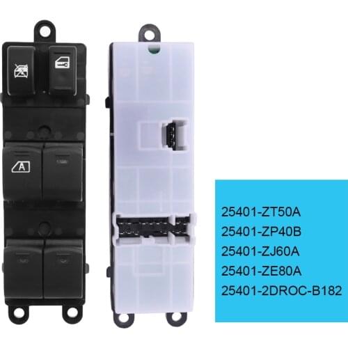 25401ZP40 25401-ZP40B Front Left Driver Side Electric Power Window Switch Button For Nissan Pathfinder 4.0L 5.6L 2005-2008