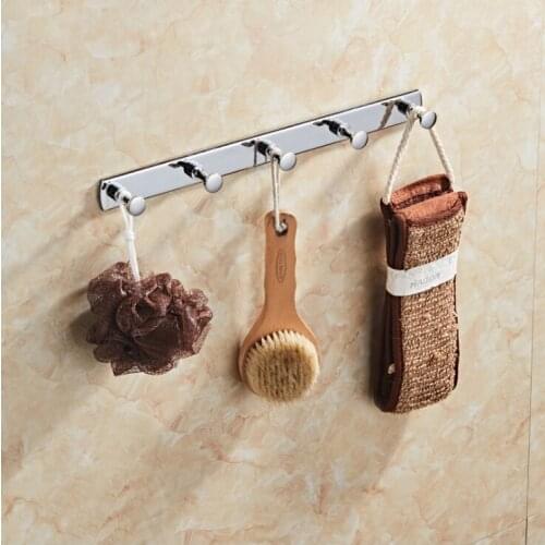 Beautiful appearance low price good quality brass line coat hooks chrome plated bathroom hooks durable wall hooks