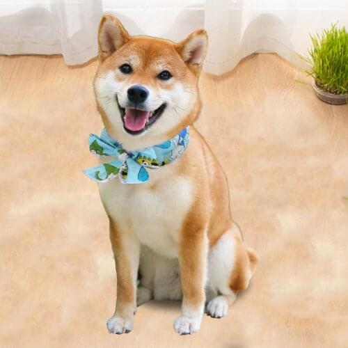 Summer Pet Scarf for Cats and Dogs To Cool Down Ice Collar Icy Triangle Scarf Heatstroke Prevention Ice with Pet Supplies