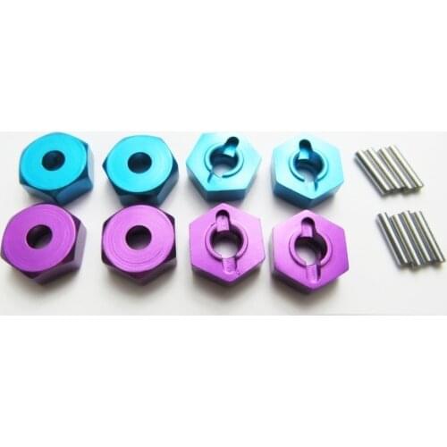 M0458 Plastic Metal Tire hexagonal wheel seat 1/16 Huanqi HQ734A 734 CAR Spare Parts Accessories