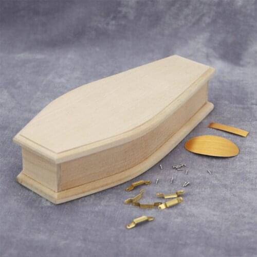 1:12 Scale Miniature Casket Baby Doll Furniture Supplies Scenery Decor