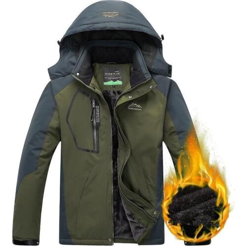 Men Womens Winter Thick Warm Hiking Skiing Jackets Thermal Parka Coats Outdoor Waterproof Windbreaker Camping Trekking Jackets