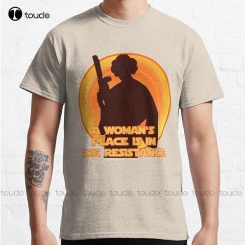 New The Resistance Feminism Resist Resistance Leia Princess Classic T-Shirt Cotton Tee Shirt S-5Xl Unisex mens tall t shirts