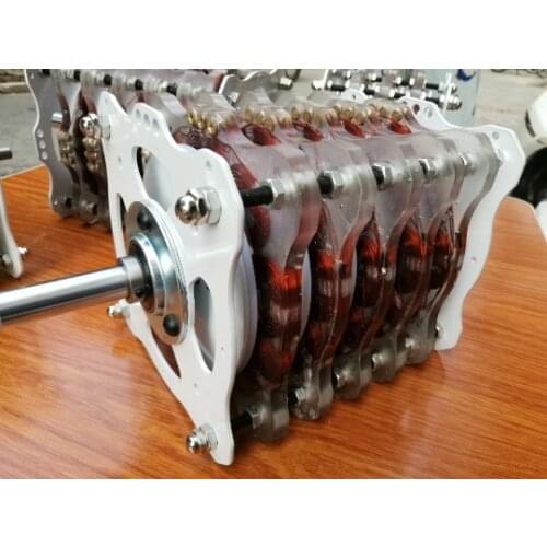 Five-layer High-power Disc-type Permanent Magnet Coreless Generator DIY Low-speed Wind and Hydraulic Free Energy Research