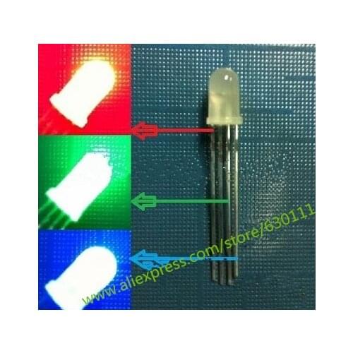 5mm RGB LED Emitting Diode Micro Indicator Red Green Blue Multicolor Common Anode Cathode 3V DIY PCB Circuit Bulb