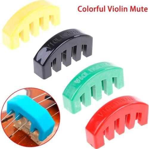Rubber Violin Mute Durable Rubber Practice Mute Silencer Volume Control For Violin Strings Violin Accessories