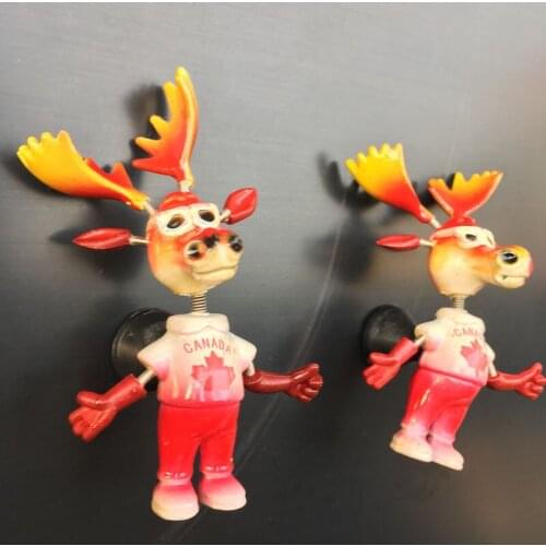 Christmas refrigerator decoration elk refrigerator magnet cartoon animal magnetic sticker