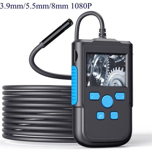 2.4 Inch Screen3.9mm/5.5mm/8MM 1080P Regid Cable Handheld Endoscope Inspection Borescope Digital Microscope Otoscope Camera 2M