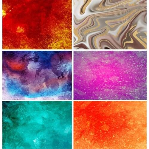 SHENGYONGBAO Art Fabric Colorful Gradient Painted Photography Backgrounds Abstract Marble Backdrops Studio Props 201023CSH-01