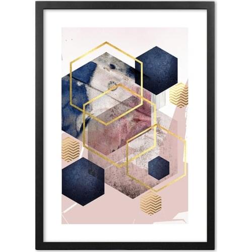 Nordic Modern Geometric Abstract Illustration Nordic Art Wall Art Paper Painting Landscape Wall Pictures For Living Room Decor