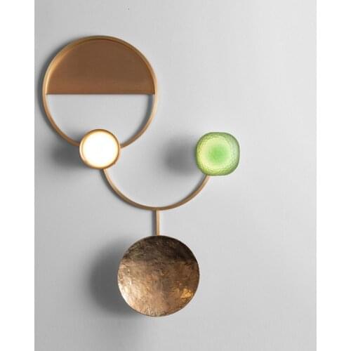 Post-modern Glass Wall Lights Lamp Nordic Led Wall Sconce for Bathroom Bedroom Home Lighting Fixtures Kitchen Lamp Luminaire E14