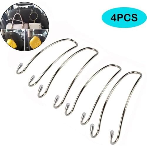 Universal Car Headrest Hanger Hooks Metal Mini Headrest Coat Clothes Hanger Storage Hook Car