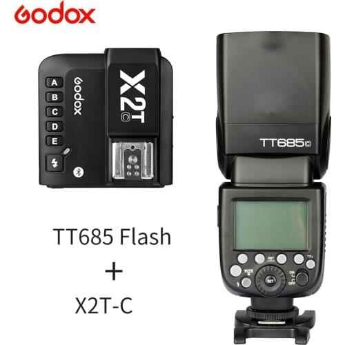 Godox TT685 TTL Flash Speedlite with X2T Trigger TT685C TT685N TT685S TT685F TT685O for Canon Nikon Sony Fuji Olympus
