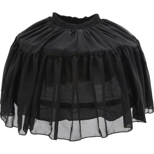 Womens Daily Fishbone Skirt Support Adjustable Princess Layered Puff Skirt Crinoline Tutu Skirt Pannier Petticoat
