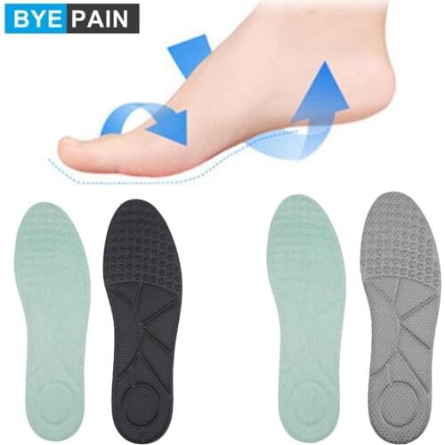1 Pair Embossed Insole Sports Elastic Insole Sweat-Absorbing Shock-Absorbent Breathable Insoles Foam Pads Feet Care