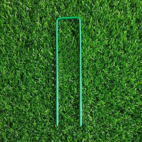 1pcs 15cm Galvanised Metal Ground U Tent Pegs Gazebo Camping Tarpaulin Hooks For Fixing Grass Cloth Greening Fixed Lawn