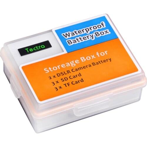 1pcs Battery Storage Box SD TF Memory Card Case for Canon LP-E6 BP-511 Sony NP-FZ100 NP-FM50 Nikon EN-EL15 Panasonic DMW-BLF19