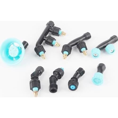 1pcs Blue Thickening Sprayer nozzle With Protective Cover Fan-shaped Agricultural Sprayer Copper Nozzle Sprinkler