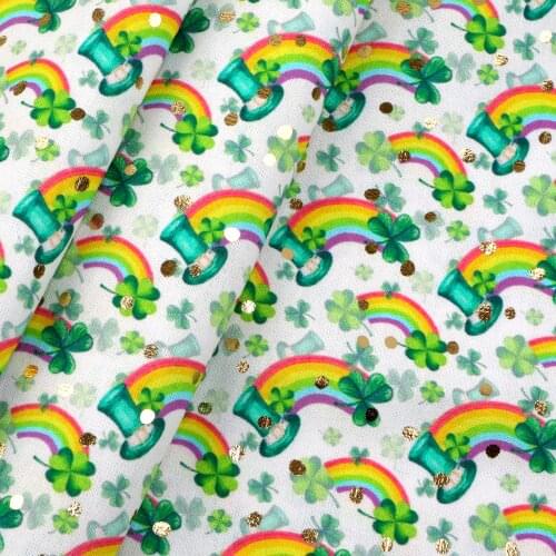 Smooth Texture Faux Leatherette Sheet Cartoon Dog Print Synthetic Leather Fabric For Bow Crafts DIY Handmade Material,1Yc20882