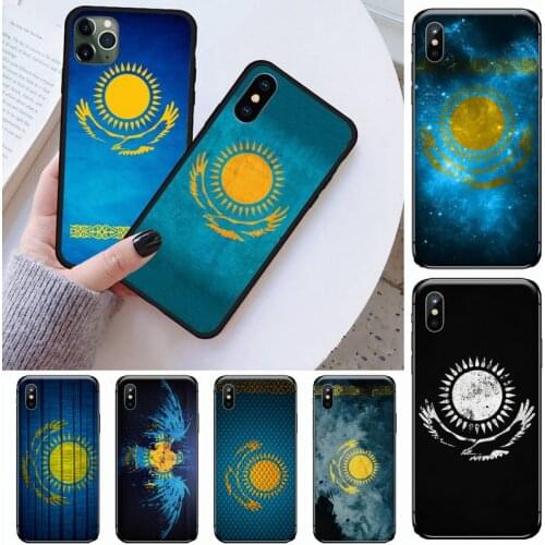 Kazakhstan flag Phone Case for iPhone 11 12 mini pro XS MAX 8 7 6 6S Plus X 5S SE 2020 XR