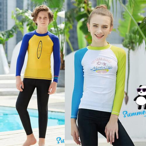 DIVE SAIL UPF 50+ Triathlon Rash guard Girls Swimsuit quick-dry long sleeve T-shirt Summer Beach Swimming Surfing Diving Suit