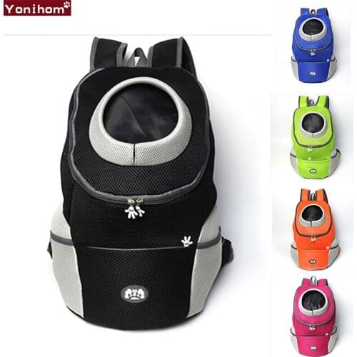 Bag for Dogs Travel Double Shoulder Backpack Dogs Bag Carrying Bleathable Mesh Pet Carrier Dog front Chest Backpack for Hiking