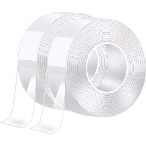 Nano tape Double-sided tape Transparent NoTrace Reusable waterproof tape Can be cleaned for household use Waterproof adhesive st