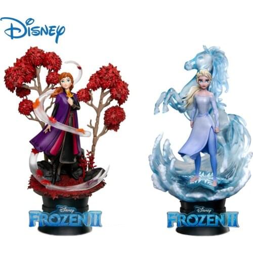 Disney Genuine Frozen 2 Princess Action Figure Ornaments Elsa Anna Cartoon Anime Figures Dolls Collection Model Toys Girls Gifts