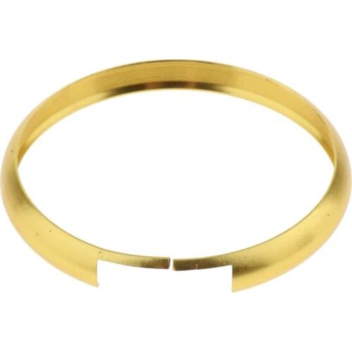 Pack of 2 Aluminum Key Fob Trim Ring, Keyless Entry Remote Fob Surrounding Ring for BMW Mini Cooper (Black & Golden)