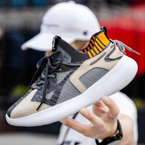 Shoes Men Casual Comfortable Shoes for Men Breathable Lace-up Zapatos De Hombre Mesh Sneakers