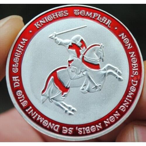 Horse Sword Knight Commemorative Coin Badge Embossed Plated Coins Collectibles Art Souvenir Friends Gifts