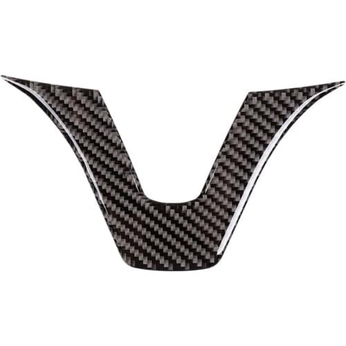 Carbon Fiber Interior Sticker, Steering Wheel Emblem Sticker,Fit for Mercedes C-Class W204 W205