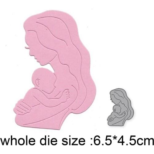 2021 New Metal Cutting Dies Cut Mold Mother Baby Decoration Scrapbooking dies Paper Craft Knife Mould Blade Punch Stencils dies