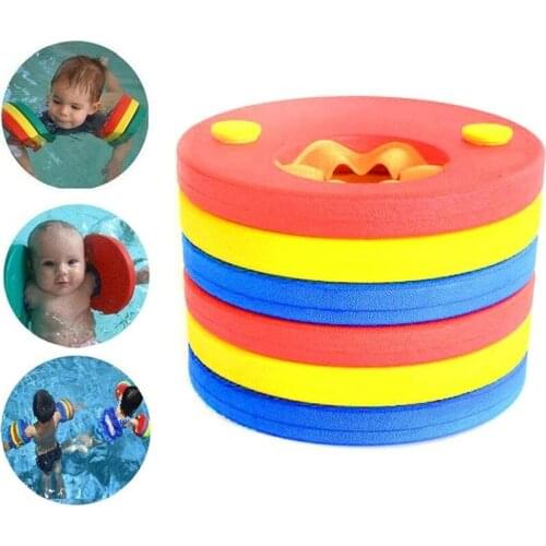 EVA Foam Swim Floating Sleeve Arm Discs Bands for Kids 3-7 Years Non-Inflatable Swim Ring Large Buoyancy Sleeves Swimming Gear