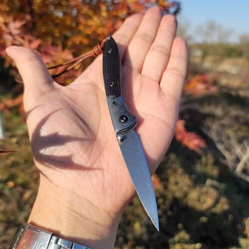 Camping knife, outdoor knife, handmade, stylish damascus knife suitable for collection, FY01