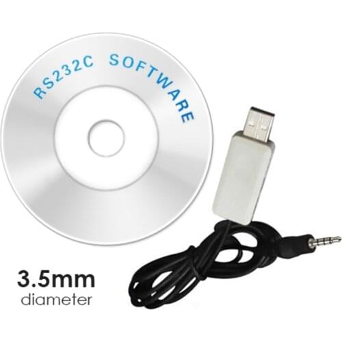 RS232CD Software and USB Cable with 3.5mm Diameter Jack