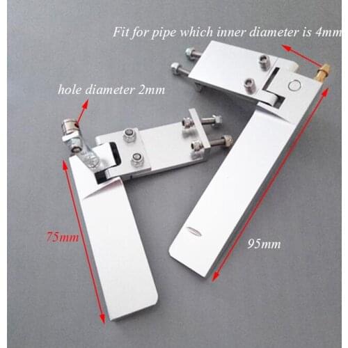 75/95mm Metal Water Steering-wheel Rudder For RC Boat Model Spare Part With M4 Water Nipple And 2mm Rod Stopper