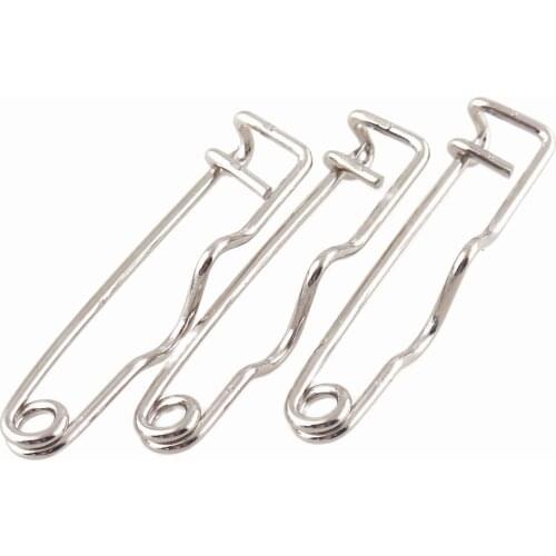 Silver Safety Pins Brooch Decorative Charms Stitches Holder for Jewelry Kilt Knitted Fasteners Used in Clothes Skirts 35 mm