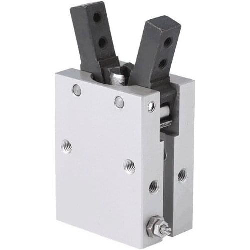 SMC type pneumatic finger cylinder double acting air gripper angular style fulcrum opening and closing type MHC2-10D,16D,20D,25D