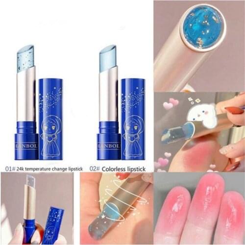 Moisturizing Lip Balm Anti Cracking Long-Lasting Waterproof Temperature Changing Color Lipstick For Women Girls Lip Care
