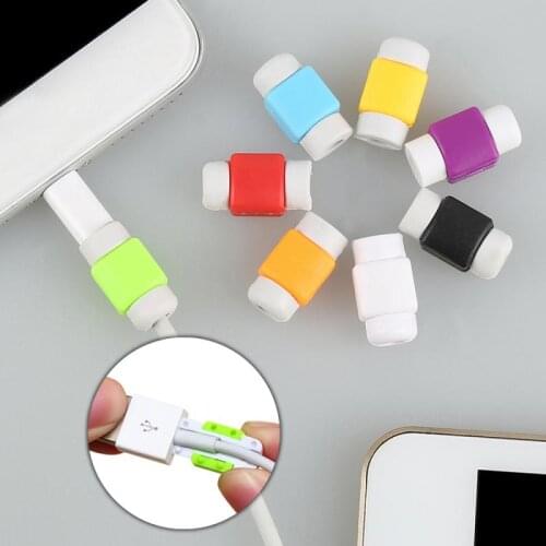 Charging Cable Protector For Phones Cable Holder Cover Cable Winder Clip For USB Charger Cord Management Cable Wire Organizer
