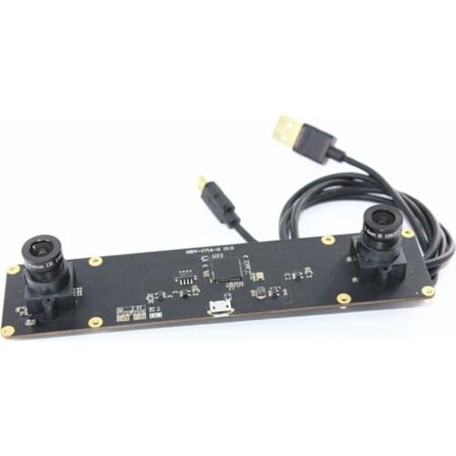 Micro USB 2.0 interface 1.3MP 60fps CMOS dual lens camera module with free driver