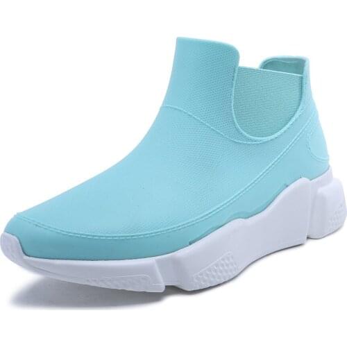 TONGPU Mint Green Sneakers Women Shoes Easy Slip On Shoes Waterproof 340-841