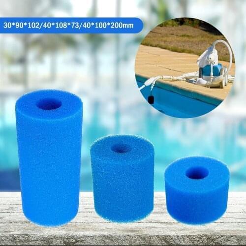 1PC Swimming Pool Filter Foam Reusable Washable For Intex S1 Type Pool Filter Sponge Cartridge Suitable Bubble Jetted Pure SPA